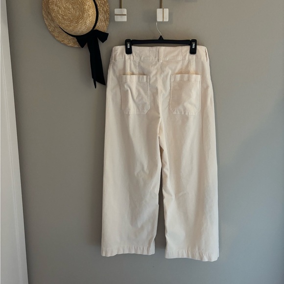 Anthropologie Maeve Cream Corduroy Colette Pants 33 - Picture 6 of 10